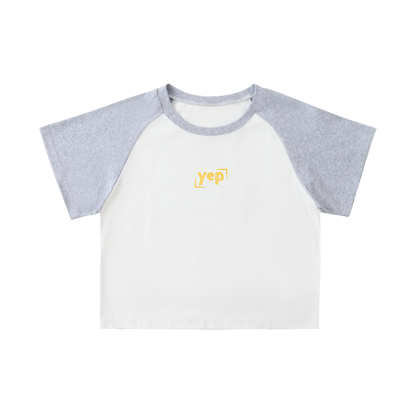 Yep Raglan Sleeve Crop Top