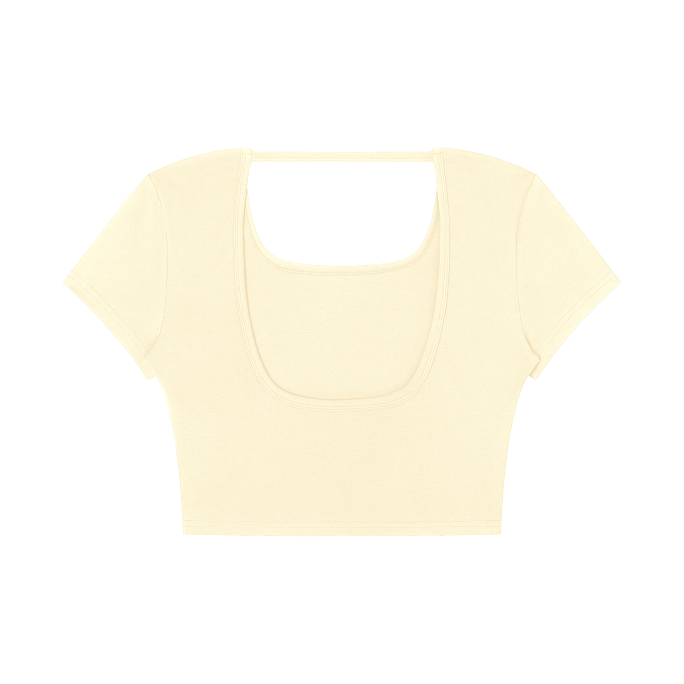 Yep Square Neck Crop T-Shirt