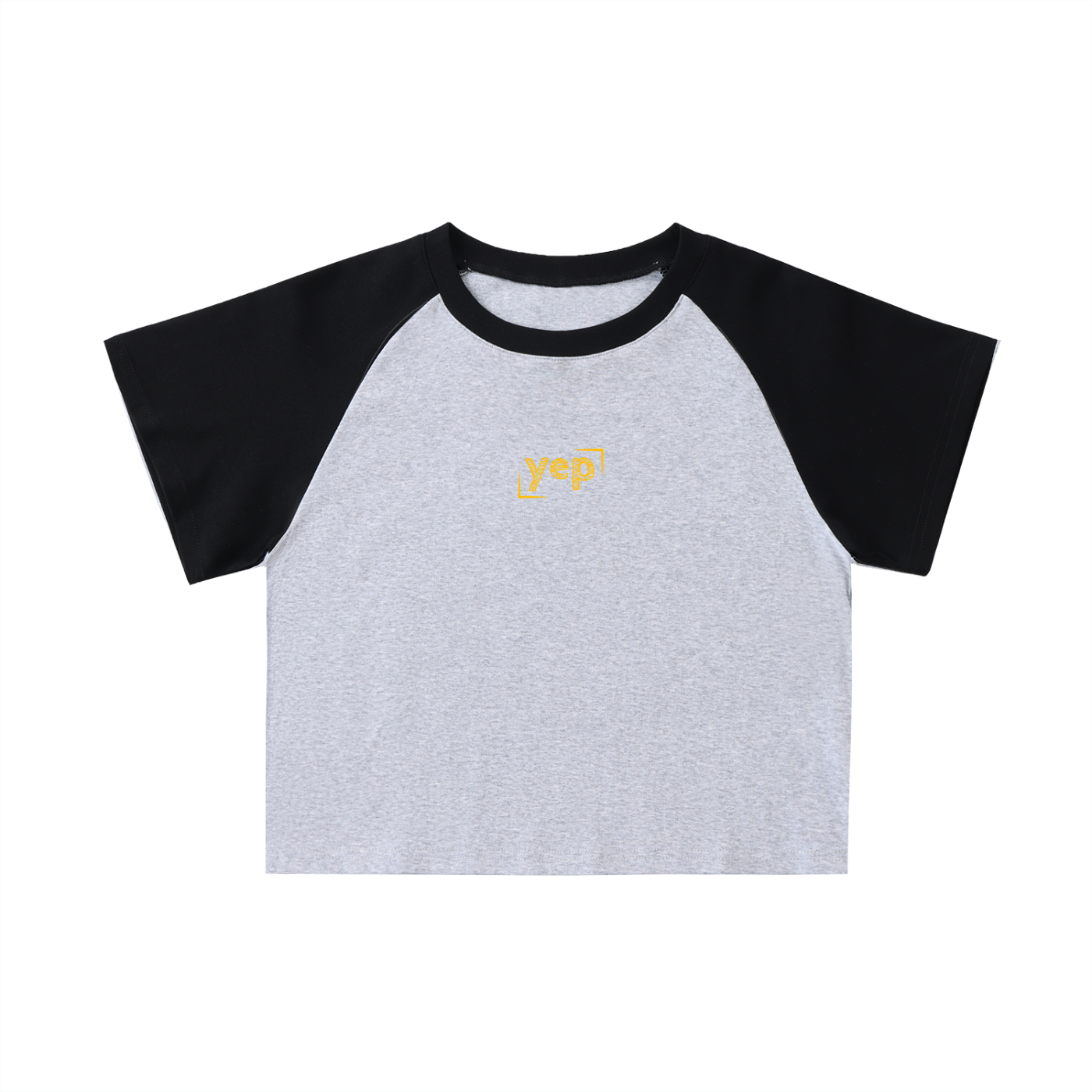 Yep Raglan Sleeve Crop Top