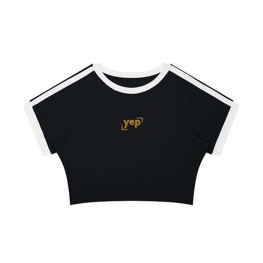 Yep Raglan Crop T-Shirt