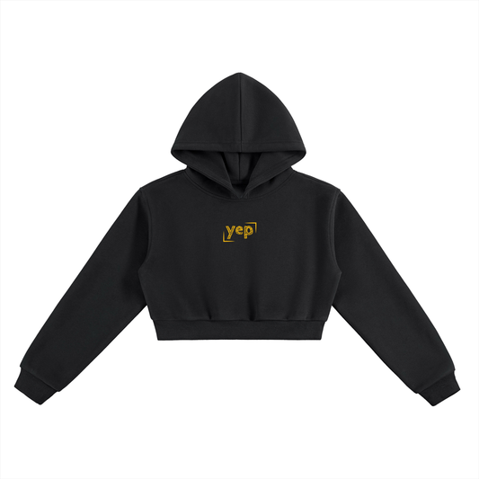 Yep Cropped Hoodie