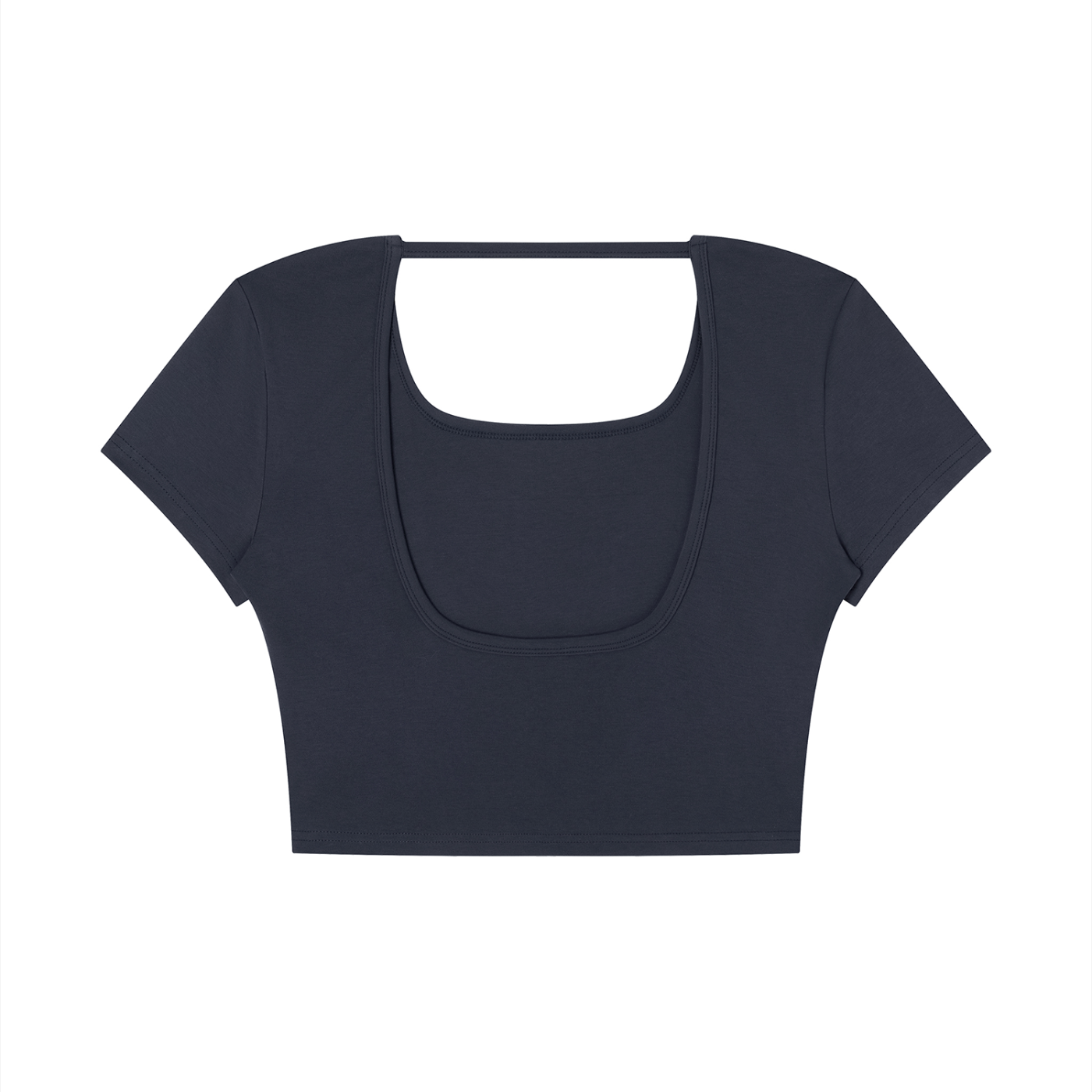 Yep Square Neck Crop T-Shirt
