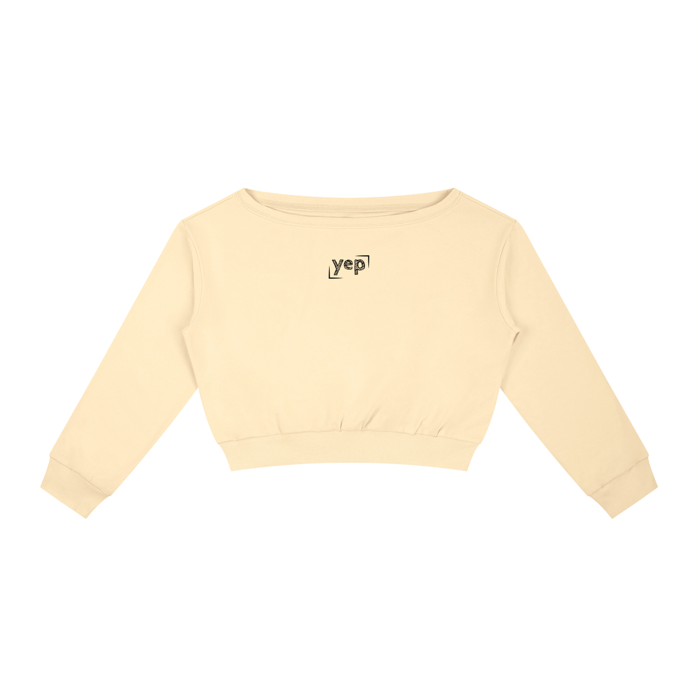Yep Off-Shoulder Sweatshirt
