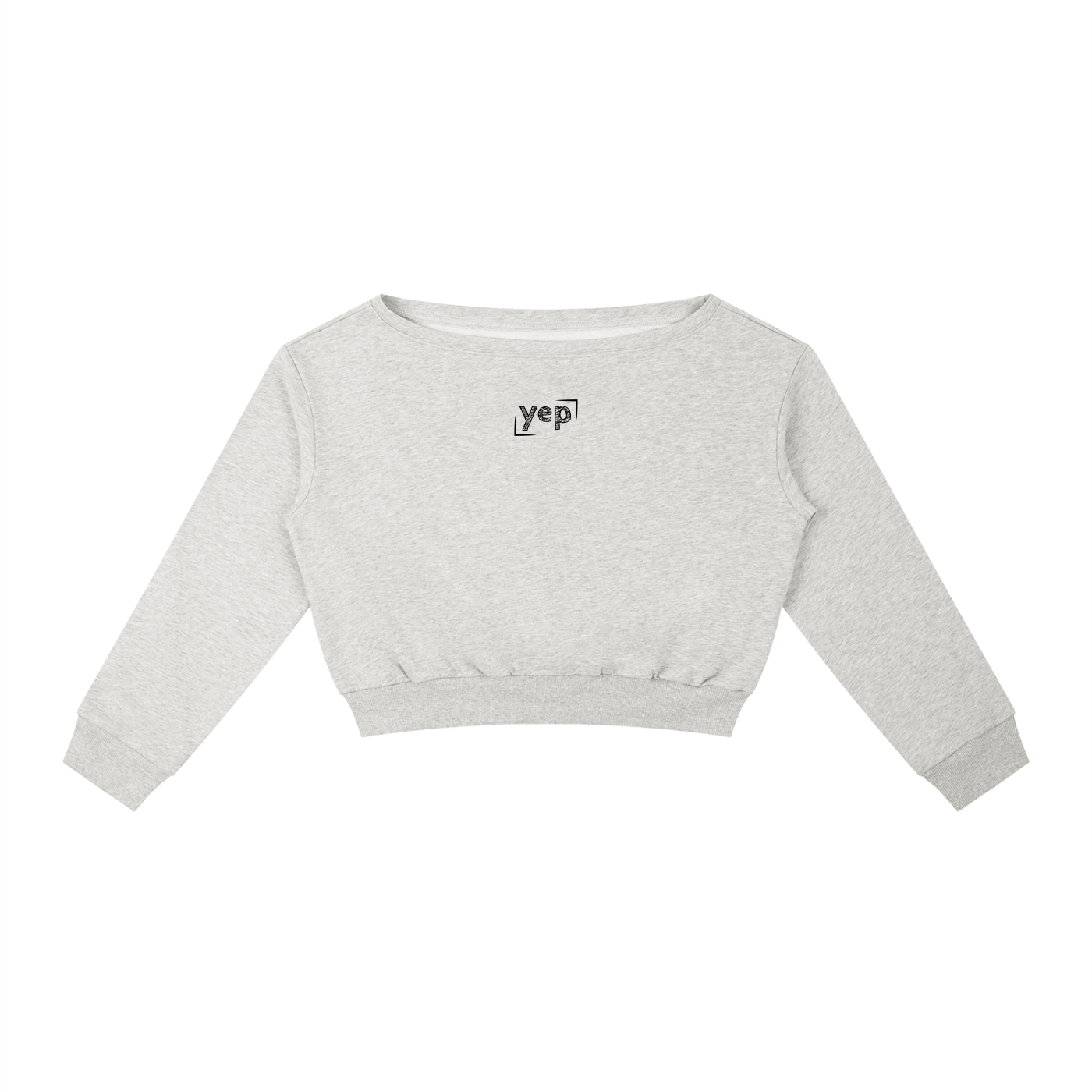 Yep Off-Shoulder Sweatshirt