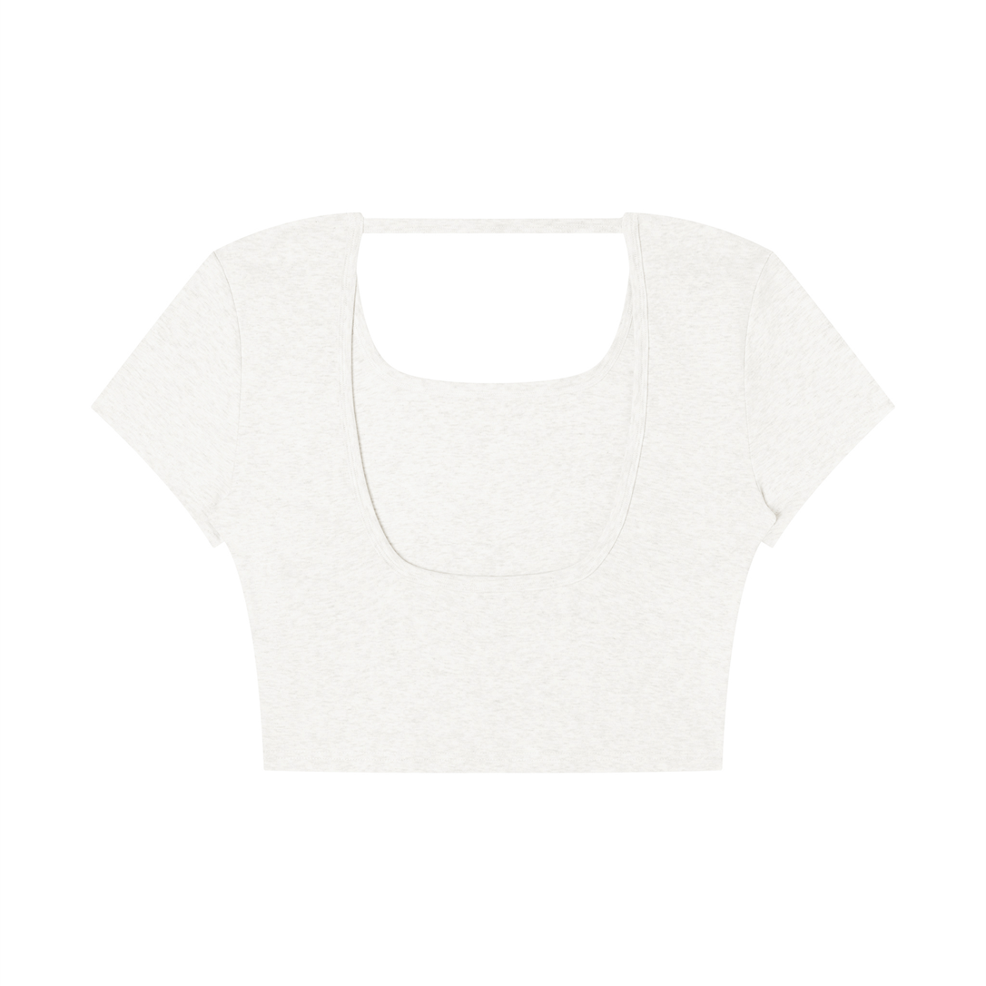 Yep Square Neck Crop T-Shirt