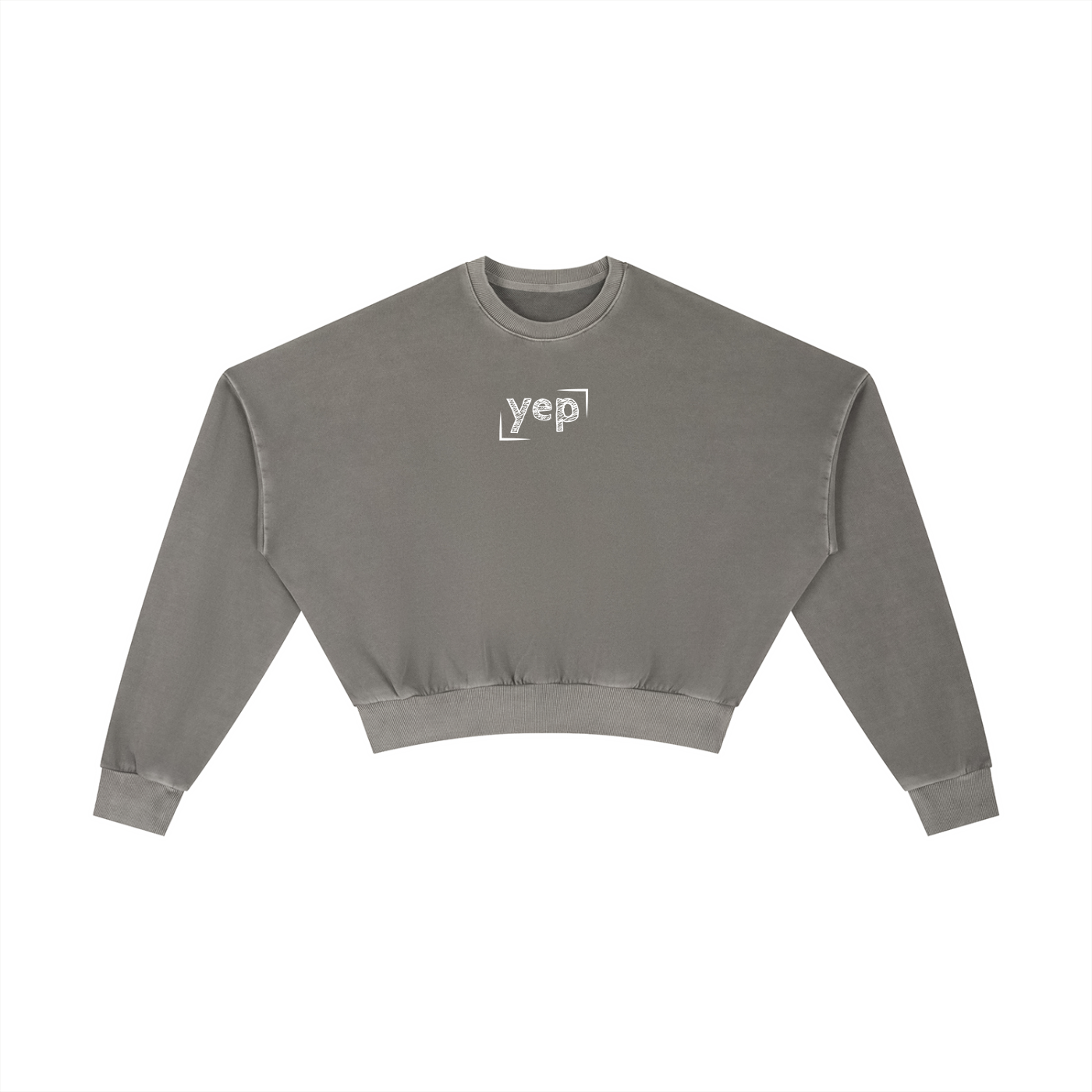 Yep Washed Cropped Sweatshirt